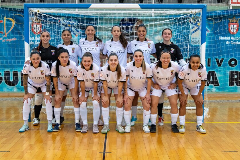 Formación del Ceuta Femenino, este sábado en el 'Guillermo Molina'